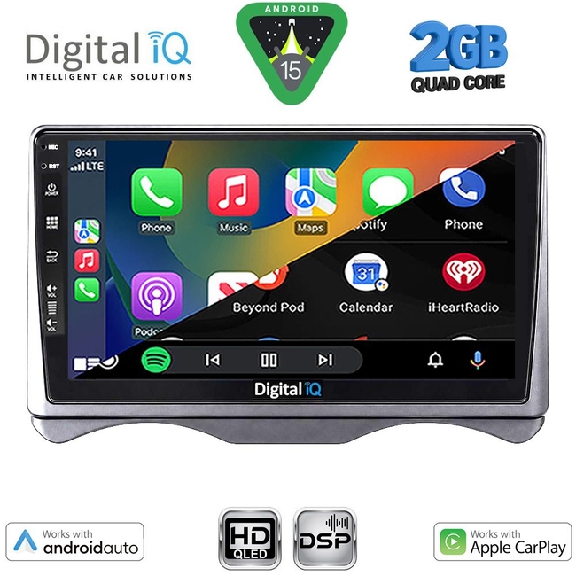 DIGITAL IQ BXC 3091_CPAA (9inc) MULTIMEDIA TABLET for CITROEN C3 mod. 2001-2009 (DASHBOARD)