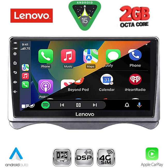 LENOVO LVF 5091_CPA (9inc) MULTIMEDIA TABLET for CITROEN C3 mod. 2001-2009 (DASHBOARD)