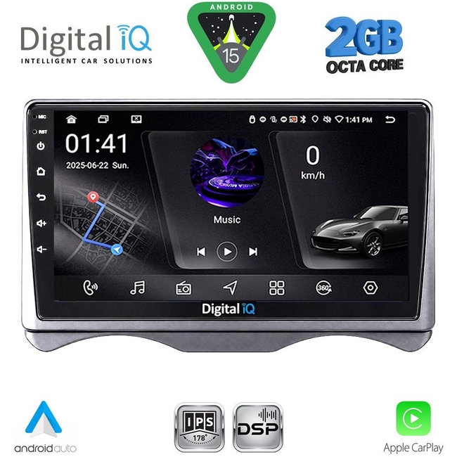 DIGITAL IQ RSF 4091_CPA (9inc) MULTIMEDIA TABLET for CITROEN C3 mod. 2001-2009 (DASHBOARD)