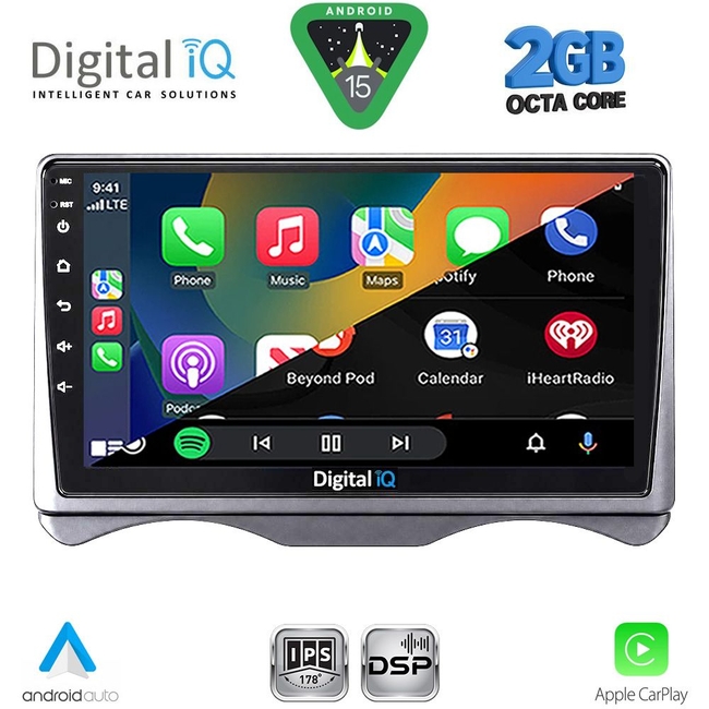DIGITAL IQ RSF 4091_CPA (9inc) MULTIMEDIA TABLET for CITROEN C3 mod. 2001-2009 (DASHBOARD)
