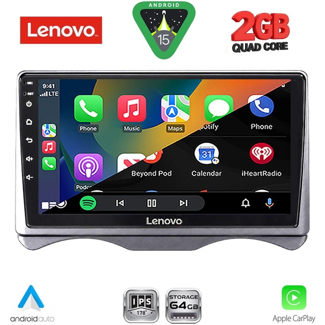 LENOVO LVD 2091_CPA (9inc) MULTIMEDIA TABLET for CITROEN C3 mod. 2001-2009 (DASHBOARD)