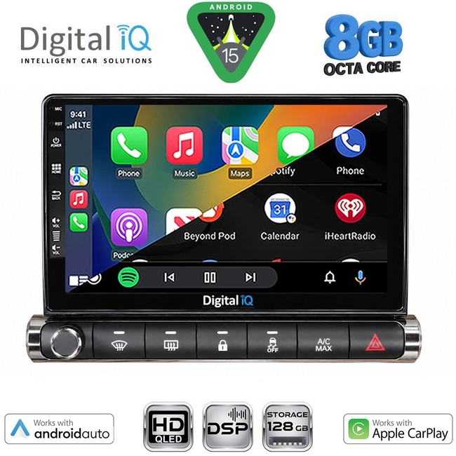 DIGITAL IQ BXF 18089H_CPAA (9inc) MULTIMEDIA TABLET for CITROEN C4 CACTUS mod. 2014-2021 High Version