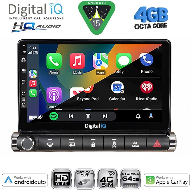 DIGITAL IQ BXK 19089H_CPAA (9inc) MULTIMEDIA TABLET for CITROEN C4 CACTUS mod. 2014-2021 High Version