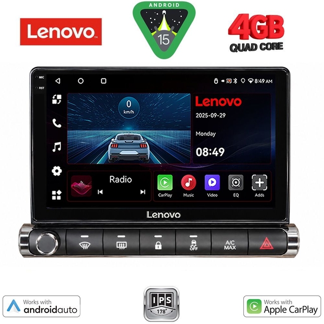 LENOVO LVE 8089H_CPAA (9inc) MULTIMEDIA TABLET for CITROEN C4 CACTUS mod. 2014-2021 High Version