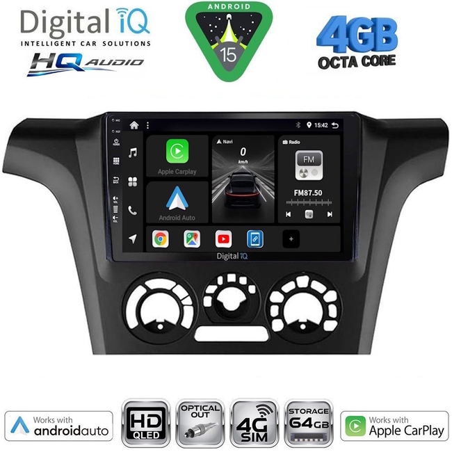 DIGITAL IQ BXK 19441AC_CPAA (9inc) MULTIMEDIA TABLET for MITSUBISHI OUTLANDER mod. 2001-2005 with A/C
