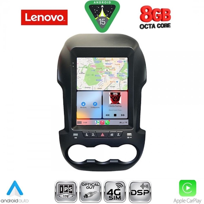 LENOVO SSW 10971_CPA TESLA STYLE for FORD RANGER mod. 2011-2015