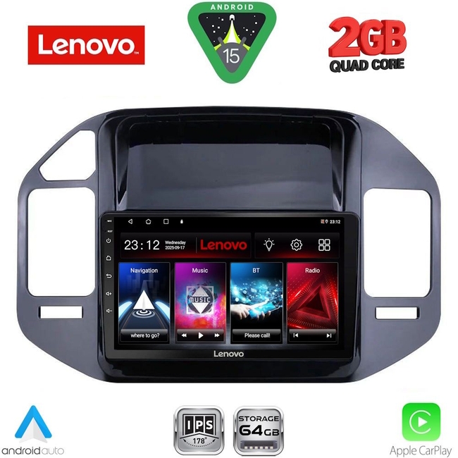 LENOVO LVD 2444BL_CPA (9inc) MULTIMEDIA TABLET for MITSUBISHI PAJERO mod. 1999-2006