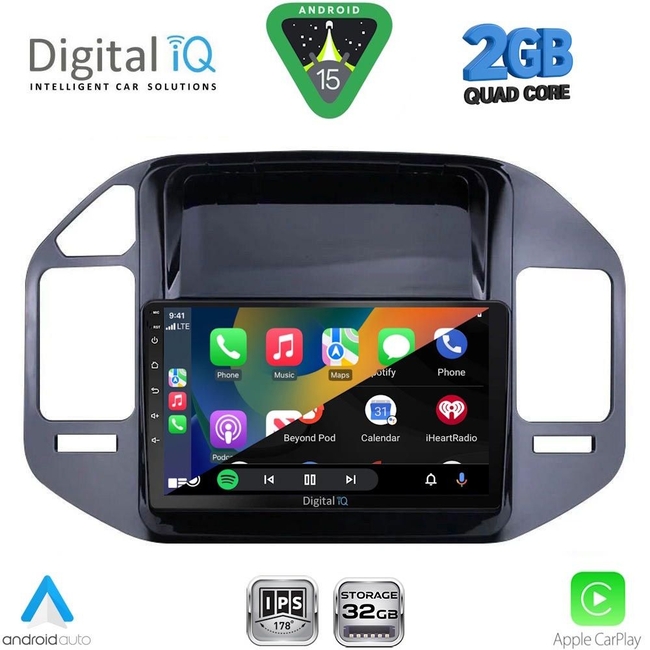 DIGITAL IQ RSD 1444BL_CPA (9inc) MULTIMEDIA TABLET for MITSUBISHI PAJERO mod. 1999-2006