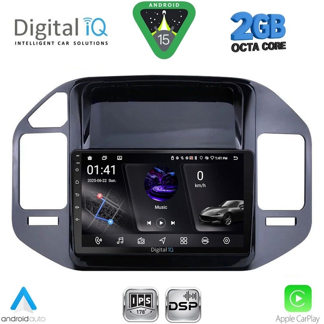 DIGITAL IQ RSF 4444BL_CPA (9inc) MULTIMEDIA TABLET for MITSUBISHI PAJERO mod. 1999-2006