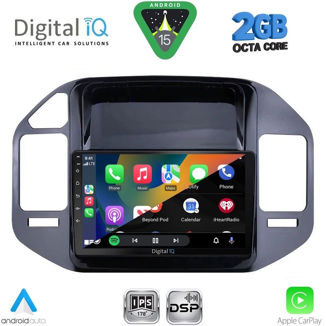 DIGITAL IQ RSF 4444BL_CPA (9inc) MULTIMEDIA TABLET for MITSUBISHI PAJERO mod. 1999-2006
