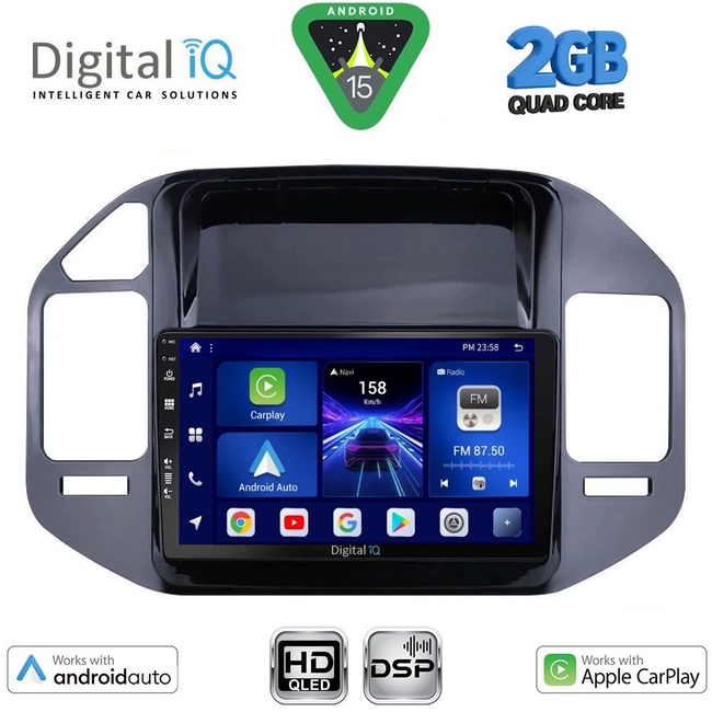 DIGITAL IQ BXC 3444BL_CPAA (9inc) MULTIMEDIA TABLET for MITSUBISHI PAJERO mod. 1999-2006