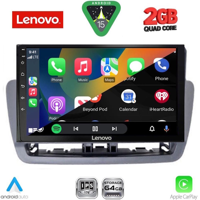 LENOVO LVD 2572GR_CPA (9inc) MULTIMEDIA TABLET for SEAT IBIZA mod. 2012-2015
