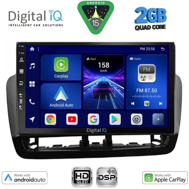 DIGITAL IQ BXC 3572GR_CPAA (9inc) MULTIMEDIA TABLET for SEAT IBIZA mod. 2012-2015