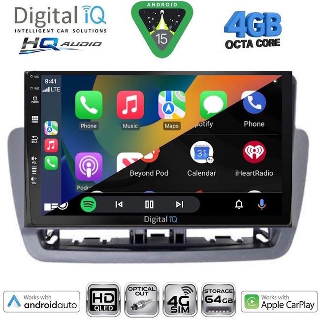 DIGITAL IQ BXK 19572GR_CPAA (9inc) MULTIMEDIA TABLET for SEAT IBIZA mod. 2012-2015