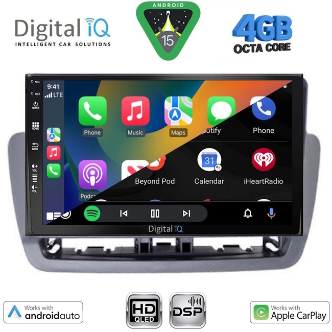 DIGITAL IQ BXF 16572GR_CPAA (9inc) MULTIMEDIA TABLET for SEAT IBIZA mod. 2012-2015