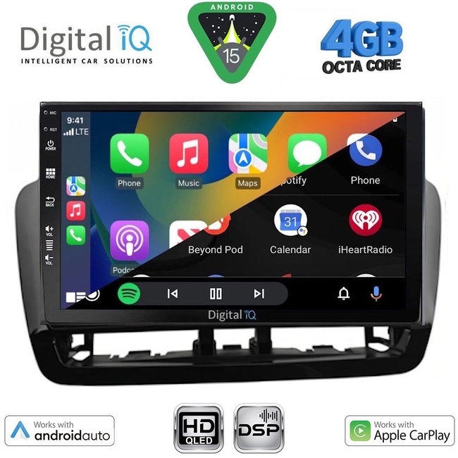 DIGITAL IQ BXF 16572GR_CPAA (9inc) MULTIMEDIA TABLET for SEAT IBIZA mod. 2012-2015