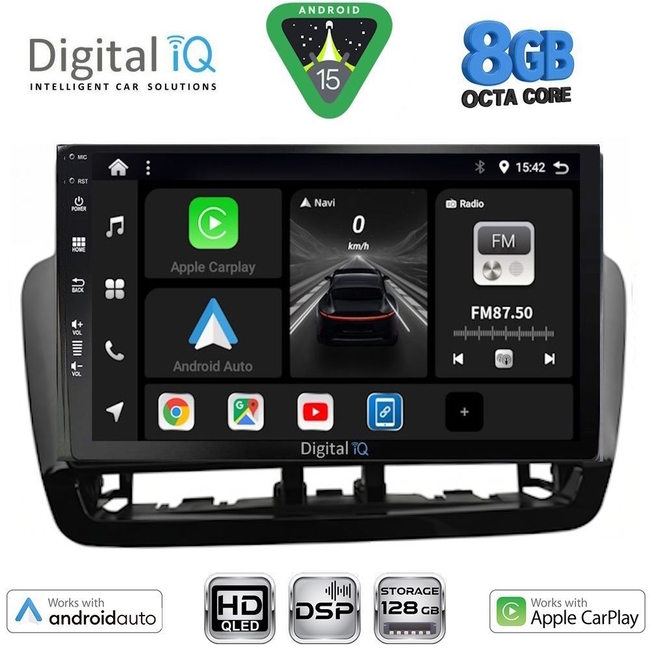 DIGITAL IQ BXF 18572GR_CPAA (9inc) MULTIMEDIA TABLET for SEAT IBIZA mod. 2012-2015