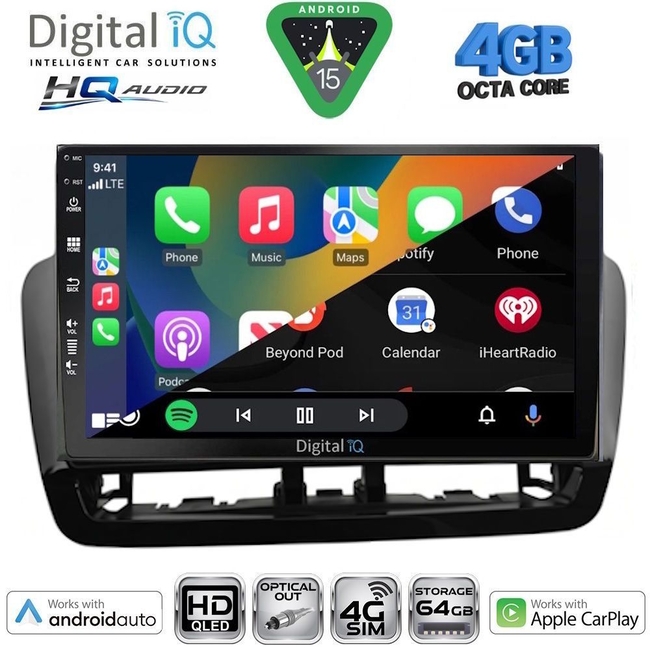 DIGITAL IQ BXK 19572BL_CPAA (9inc) MULTIMEDIA TABLET for SEAT IBIZA mod. 2012-2015