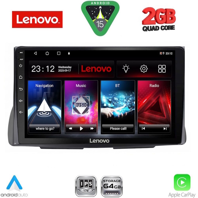 LENOVO LVD 2090_CPA (9inc) MULTIMEDIA TABLET for CITROEN C2 mod. 2003-2009