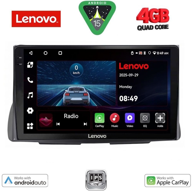 LENOVO LVE 8090_CPAA (9inc) MULTIMEDIA TABLET for CITROEN C2 mod. 2003-2009