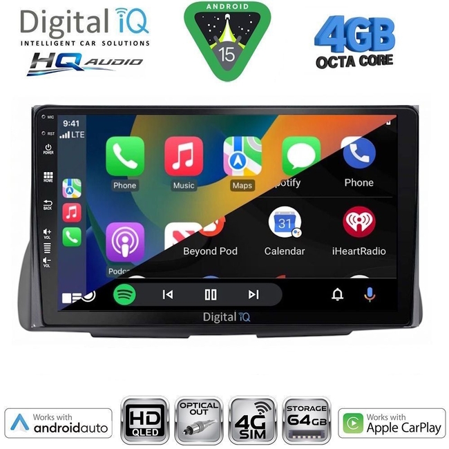 DIGITAL IQ BXK 19090_CPAA (9inc) MULTIMEDIA TABLET for CITROEN C2 mod. 2003-2009