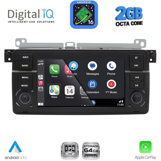 DIGITAL IQ BLF 352_CPA (7″ DECK) MULTIMEDIA SYSTEM for BMW E46 mod. 1998-2005