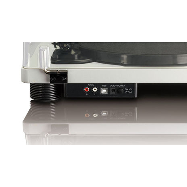 Lenco LS-50 USB Gray - Belt Drive - Με ενισχυτή-Ηχεία