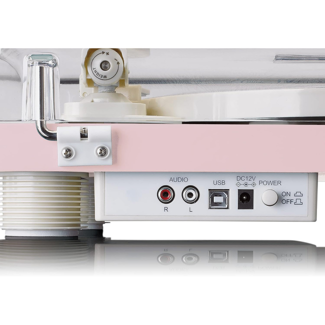 Lenco LS-50 USB Pink - Belt Drive - Με ενισχυτή -Ηχεία