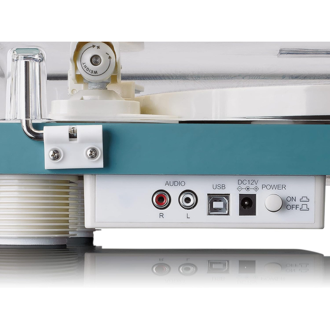 Lenco LS-50 USB Turquoise - Belt Drive - Με ενισχυτή -Ηχεία
