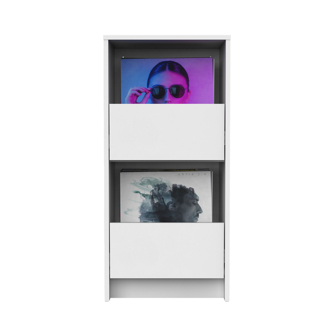 Glorious Vinyl Vault Έπιπλο Αποθήκευσης Βινυλίων - Λευκό