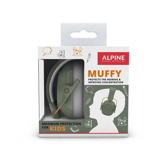 Alpine Muffy 2.0 Green  Παιδικές ωτοασπίδες