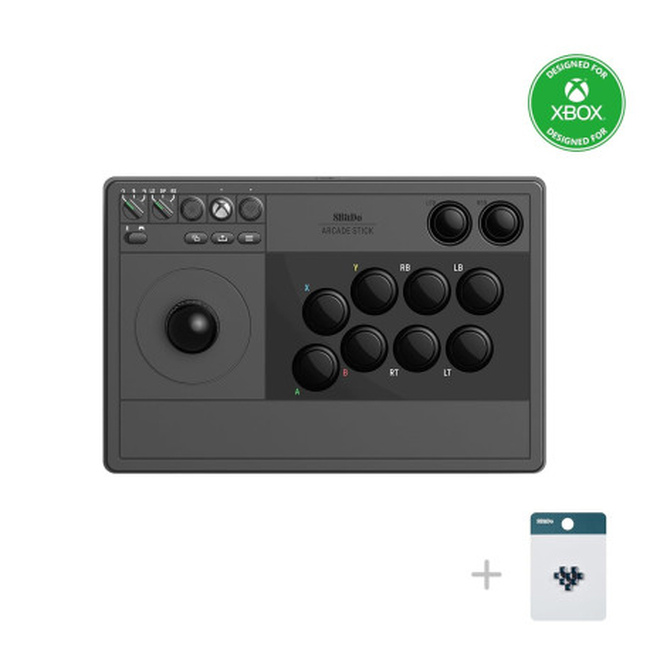 8Bitdo Arcade Stick Black (RET00365) Joystick  Ασύρματο Συμβατό με Xbox One - Xbox Series X/S - PC