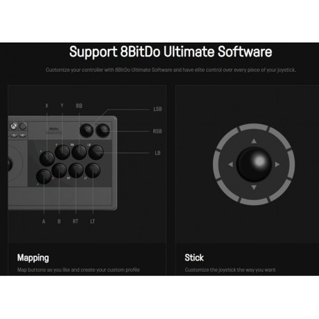 8BitDo Arcade Stick for Xbox white