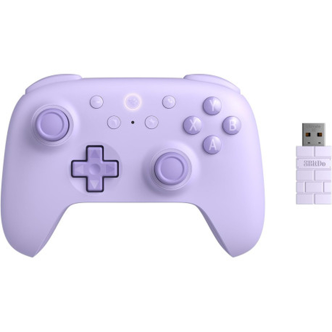 8BitDo Ultimate 2C Wireless BΤ and 2.4Ghz Pad Purple (RET00469) χειριστήριο συμβατό με PC &amp; Android με 1000 Hz Polling Rate