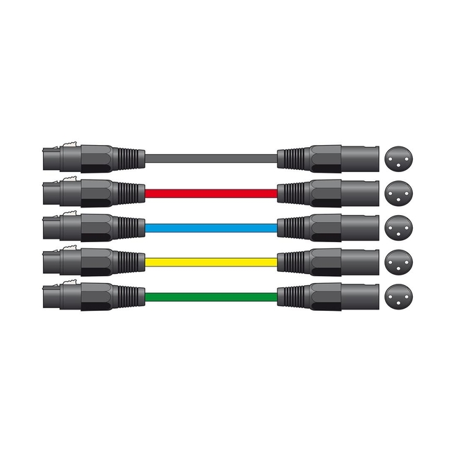 XF-XM150BK Καλώδια Μικροφώνου XLR Female - XLR Male 1.5m (Τεμάχιο)