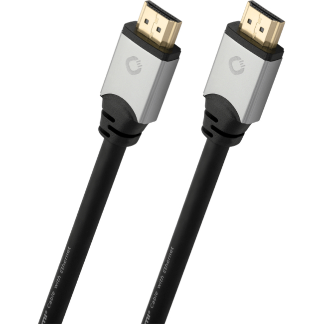 Oehlbach Black Magic Καλώδιο HDMI® Yψηλής Tαχύτητας με Ethernet 0,75m Μαύρο (Τεμάχιο)