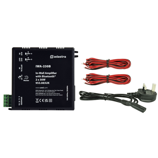 Adastra IWA-230B Εντοιχισμένος Ενισχυτής με Bluetooth 2x30W (Τεμάχιο)