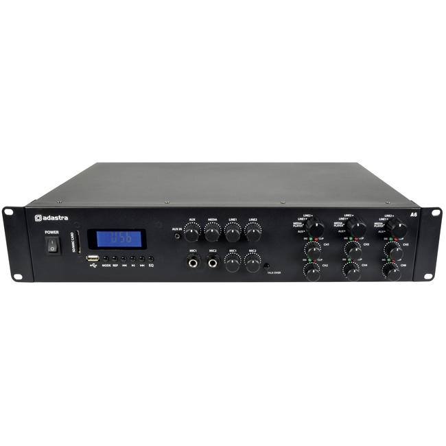 Adastra A6 Τριπλός Στερεοφωνικός Ενισχυτής 3x2x200W 2U