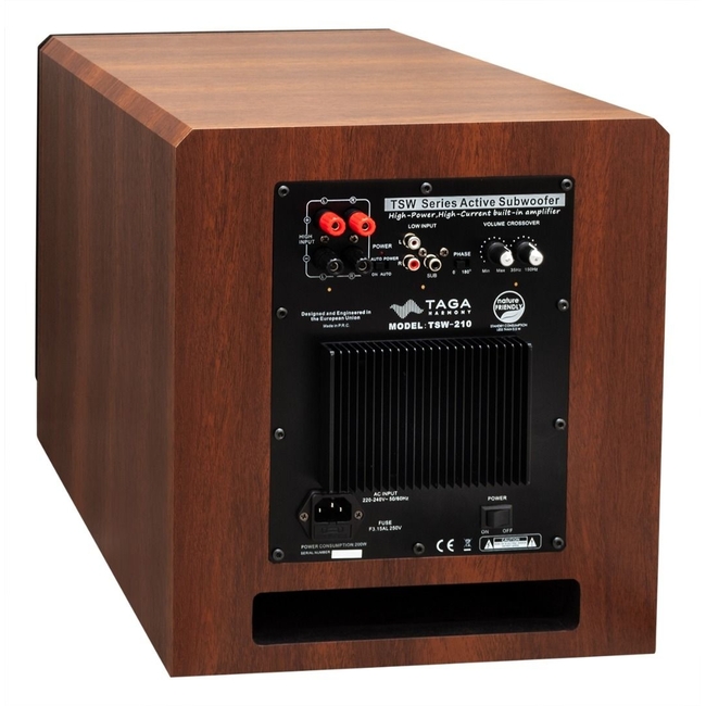 Taga Harmony TSW-210 10inch Subwoofer Walnut