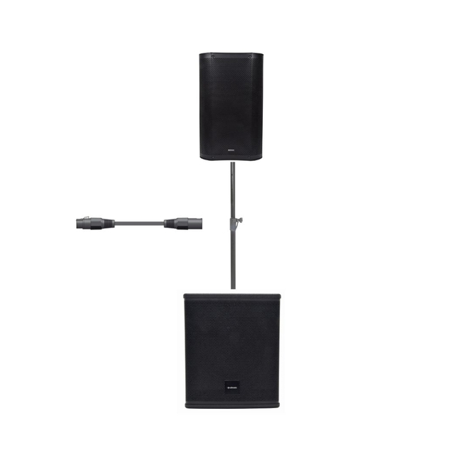 Citronic CB810A Πακέτο Ενεργών Ηχείων 8'' με Ξύλινη MDF Καμπίνα και Subwoofer 10'' (Σετ)