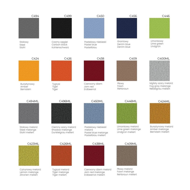 Audiodesigner JASPER FSRD Ηχοαπορροφητικό Διαχωριστικό Πάνελ Δαπέδου 140x98x3,8 cm Steel/Fog Grey (Τεμάχιο)