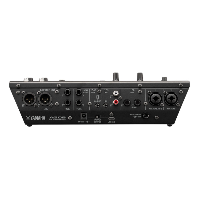 Yamaha AG-08-BLACK Live Streaming Mixer 