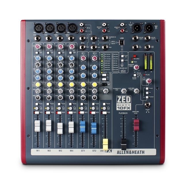 Allen & Heath ZED60-10FX - 4 mic 2 stereo