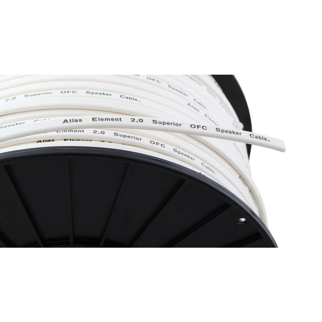 Atlas Cables Element 2.0 White (Τιμή άνα μέτρο)