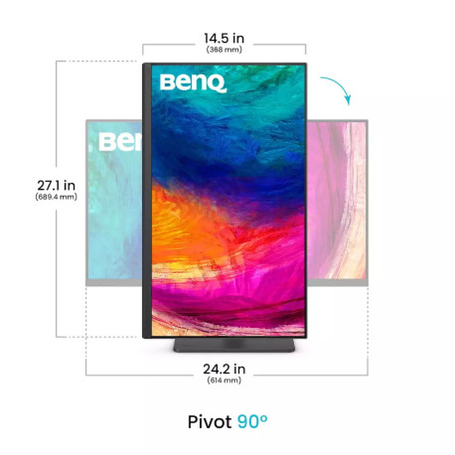 BenQ PD2706QN – 27" QHD Οθόνη Σχεδίασης με Επαγγελματική Ακρίβεια Χρωμάτων