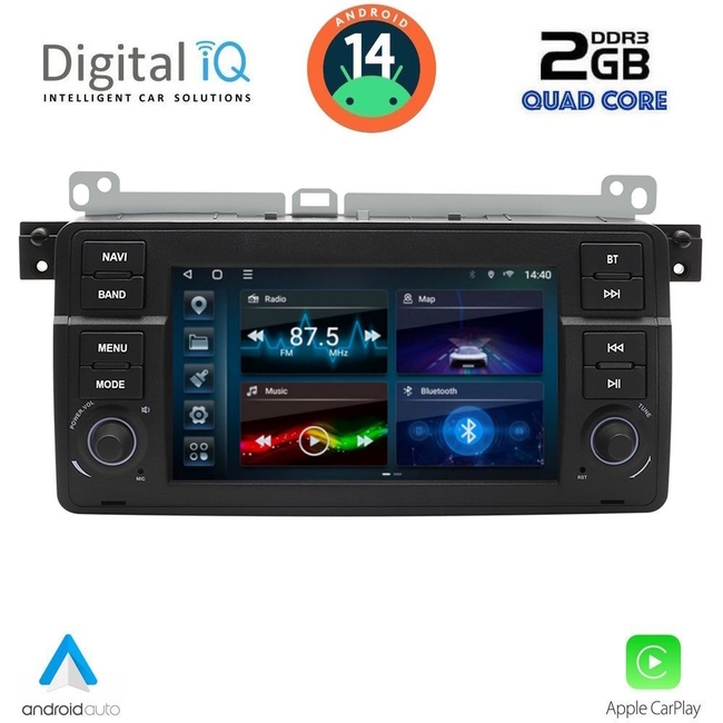 DIGITAL IQ BLD 252_CPA (7" DECK) MULTIMEDIA SYSTEM for BMW E46 mod. 1998-2005