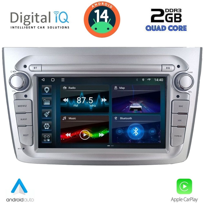 DIGITAL IQ BLD 257_CPA (7" DECK) MULTIMEDIA SYSTEM for ALFA ROMEO MITO mod. 2008-2018