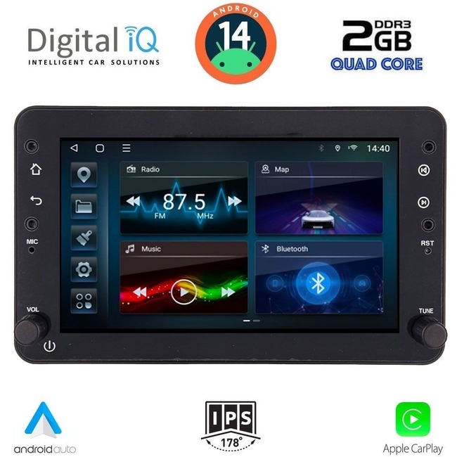 DIGITAL IQ BLD 259_CPA (7" DECK) MULTIMEDIA SYSTEM for ALFA ROMEO 159 – SPIDER – BRERA mod. 2004-2012