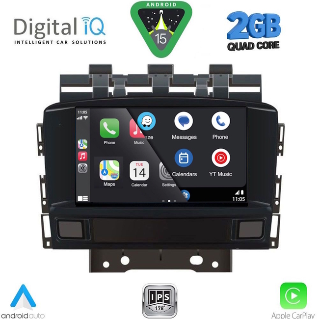 DIGITAL IQ BLD 272_CPA (7" DECK) MULTIMEDIA SYSTEM for OPEL ASTRA J mod. 2011-2016