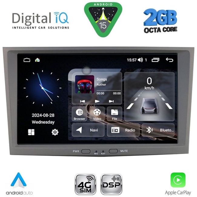 DIGITAL IQ BLF 318BL_CPA (8" DECK) MULTIMEDIA SYSTEM for OPEL ALL mod. 2004-2014 (BLACK)